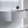 Тумба с раковиной SanVit Кубэ-1 100 kkube1100 в цвете Ral подвесная Белый глянец МДФ / ЛДСП