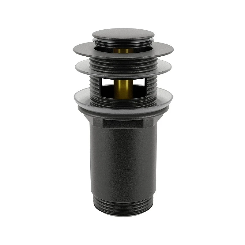 Донный клапан Wellsee Drainage System 182130000 click-clack цвет Черный матовый