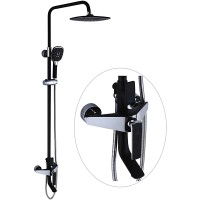 Душевая система Rose R13H R1336H Черная матовая