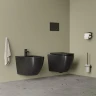 Комплект унитаза и биде Iddis Blanco BLAR3BMi73 цвет Черный матовый с сиденьем Микролифт