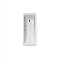 Чугунная ванна Vinsent Veron Italon 170x70 VIT1707045H/VH0012CH цвет Белый с квадратными хромированнами ручками