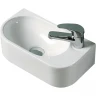 Раковина CeramaLux 40 78204L Белая фаянс подвесная, накладная