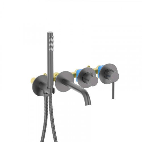 Смеситель для ванны Aquatek Европа  AQ1344BGM цвет Оружейная сталь