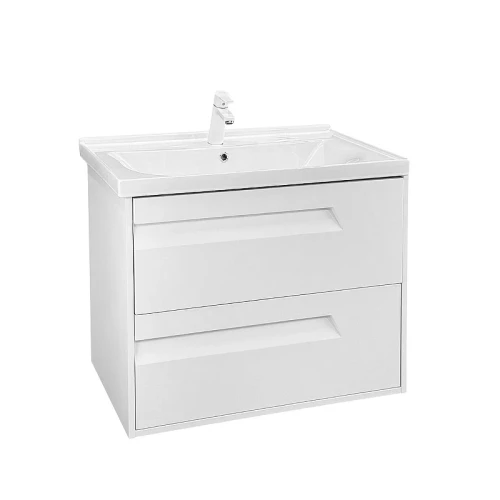 Тумба с раковиной Azario Элегия 80 CS00106443 подвесная цвет Белый матовый