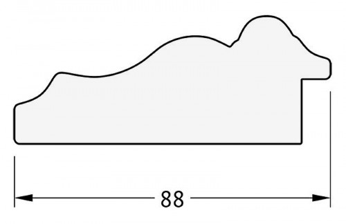 Зеркало Evoform Exclusive 116х56 BY 3490 с фацетом в багетной раме - Римское золото 88 мм стекло