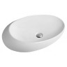 Раковина CeramaLux 69 7807 Белая фаянс накладная
