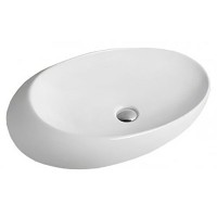 Раковина CeramaLux 69 7807 Белая фаянс накладная