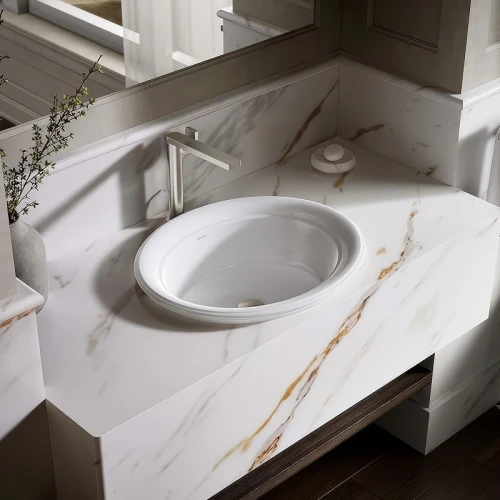 Раковина встраиваемая сверху Jacob Delafon (Kohler) Harken 53 21780T-0 цвет Белый