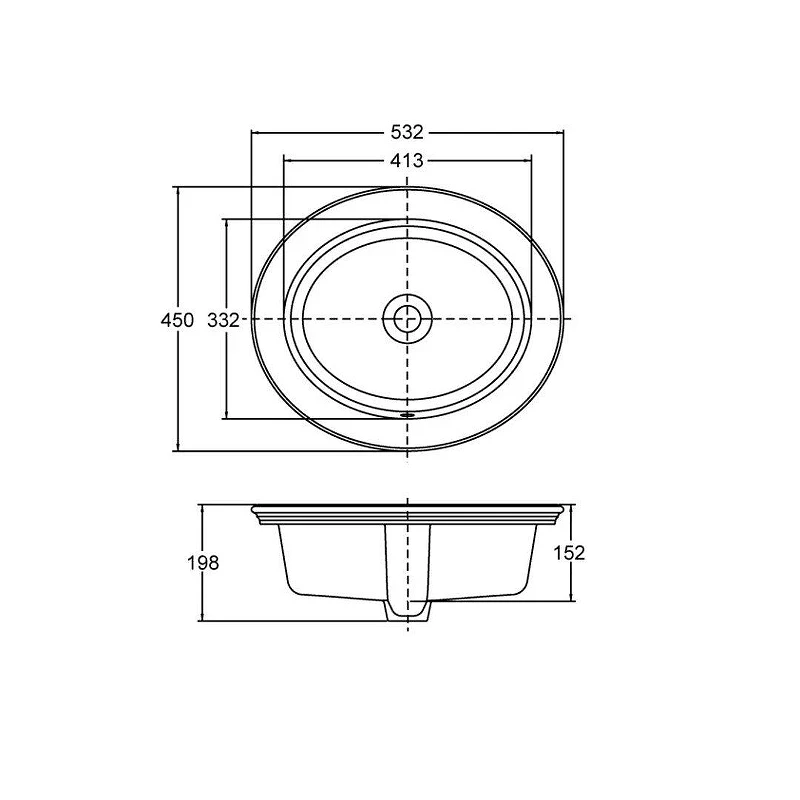 Раковина встраиваемая сверху Jacob Delafon (Kohler) Harken 53 21780T-0 цвет Белый