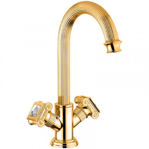 Смеситель для раковины Cezares Olimp OLIMP-LS2-03/24-Sw Золото 24 карат латунь