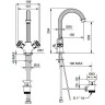 Смеситель для раковины Cezares Olimp OLIMP-LS2-03/24-Sw Золото 24 карат латунь