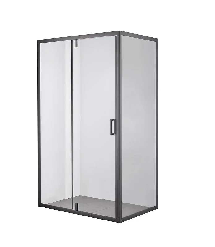 Душевой уголок Olive's Duero 120х80 DR-128CR-SW-GB профиль Черный матовый стекло прозрачное