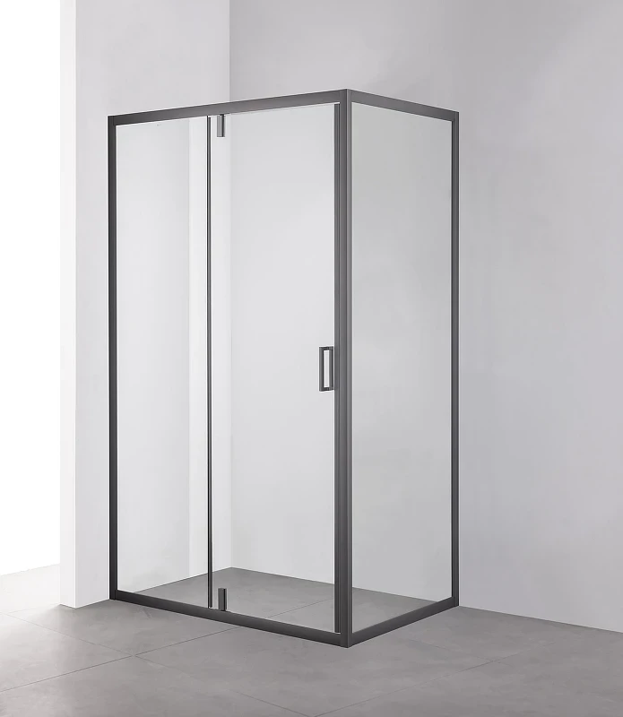 Душевой уголок Olive's Duero 120х80 DR-128CR-SW-GB профиль Черный матовый стекло прозрачное