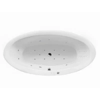 Акриловая ванна Excellent Lumina 190x95 WAEX.LUM19.ULTRANANO.CR цвет Белый с гидромассажем форсунки Хром