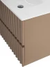 Тумба под раковину Art&Max Elegant 80 AM-ELEGANT-800-2C-SO-CM-LED подвесная цвет Капучино матовый