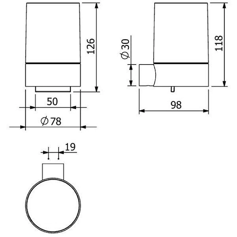 Дозатор для жидкого мыла Kludi Vela R 5897639 Черный матовый