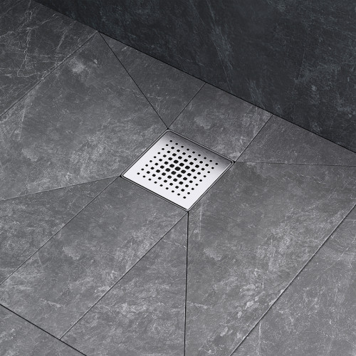 Душевой трап AM.PM PrimeFlow 10 W02BD-P11-010-01SB с решеткой Хром матовый Cut Gradient