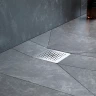 Душевой трап AM.PM PrimeFlow 10 W02BD-P11-010-01SB с решеткой Хром матовый Cut Gradient