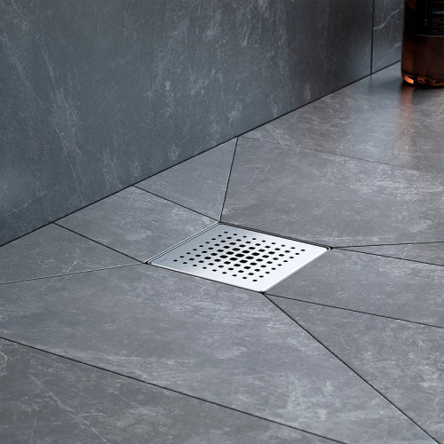 Душевой трап AM.PM PrimeFlow 10 W02BD-P11-010-01SB с решеткой Хром матовый Cut Gradient