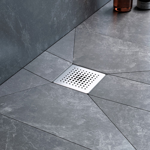 Душевой трап AM.PM PrimeFlow 10 W02BD-P11-010-01SB с решеткой Хром матовый Cut Gradient