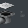 Душевой трап AM.PM PrimeFlow 10 W02BD-P11-010-01SB с решеткой Хром матовый Cut Gradient
