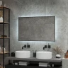 Зеркало Art&Max Sorrento 120 AM-Sor-1200-700-DS-F с подсветкой с бесконтактным выключателем