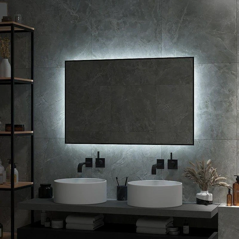 Зеркало Art&Max Sorrento 120 AM-Sor-1200-700-DS-F с подсветкой с бесконтактным выключателем