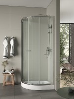 Душевой уголок Agger A01-090TCR 90x90 профиль Хром стекло прозрачное