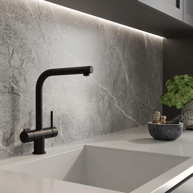 Смеситель для кухни WasserKRAFT A8967 цвет Черный