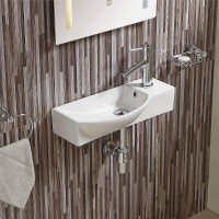 Раковина WeltWasser Aisbach 7945 GL-WT R 45 10000008691 Белая глянцевая фаянс подвесная