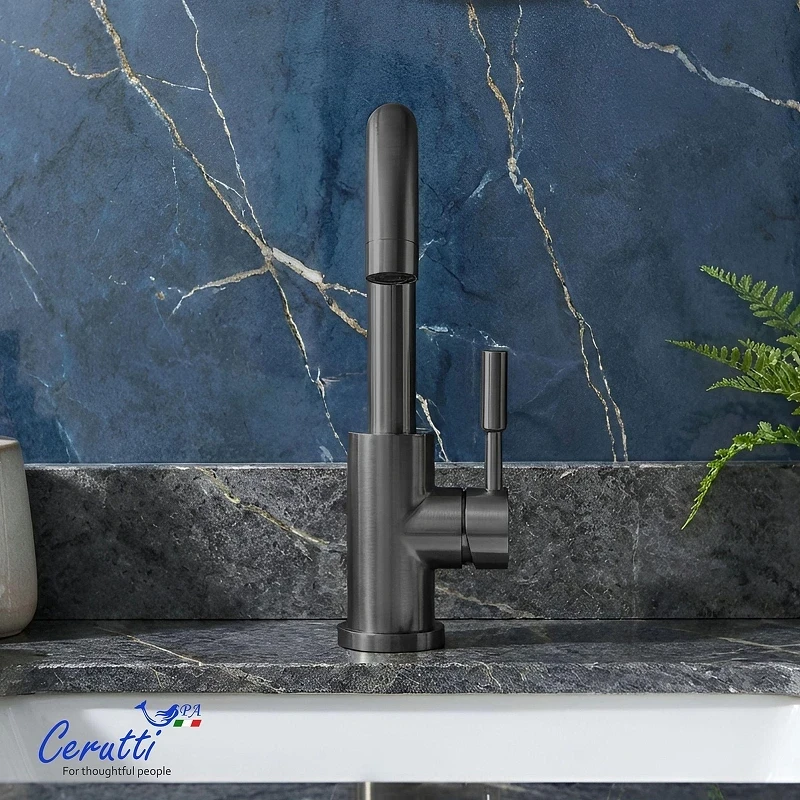 Смеситель для раковины Ceruttispa Сельсо (Celso) GR CT12097 12097 цвет Серый матовый