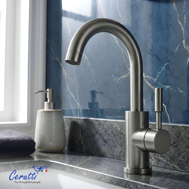 Смеситель для раковины Ceruttispa Сельсо (Celso) GR CT12097 12097 цвет Серый матовый