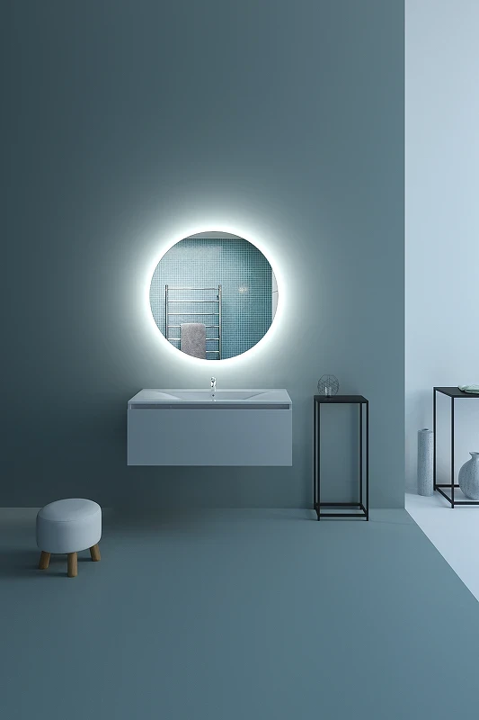 Зеркало SanVit Сириус 80 zsirius80 с подсветкой с инфракрасным выключателем стекло
