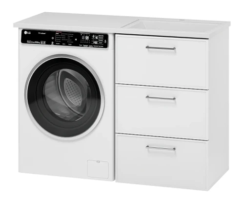 Тумба с раковиной Brevita Фрэйм 120 R УТ000026847 цвет Белый