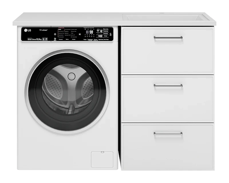 Тумба с раковиной Brevita Фрэйм 120 R УТ000026847 цвет Белый
