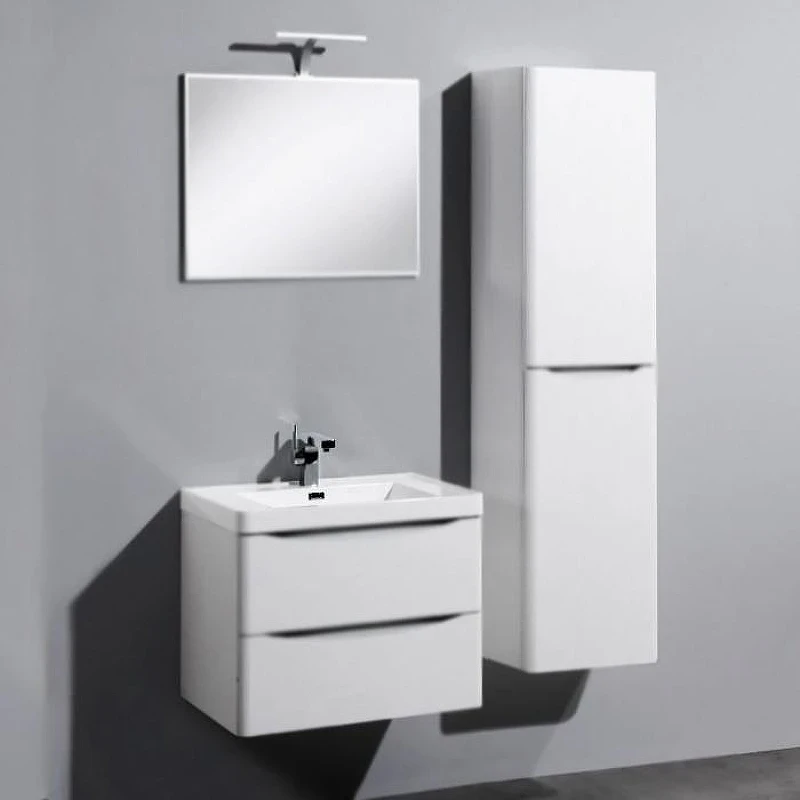 Тумба с раковиной BelBagno Ancona-N 60 ANCONA-N-600-2C-SO-BL+Energia-N 60 EA-600-LVB подвесная Bianco lucido
