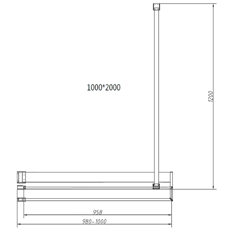 Душевая перегородка Vincea Walk-In HR 100 VSW-4HR100CG профиль Хром стекло тонированное
