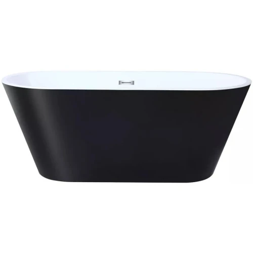 Акриловая ванна Ceruttispa Resia170IIGMB 170x75 CT10879 Черная матовая Белая без гидромассажа
