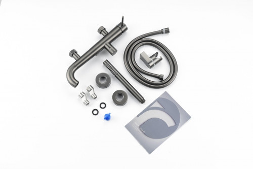 Смеситель для ванны Knotlor Elixir SS-32/GM цвет Вороненая сталь