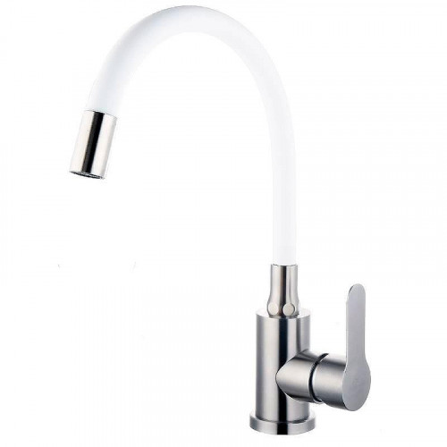 Смеситель для кухни Fashun A54101-8 цвет Сатин Белый