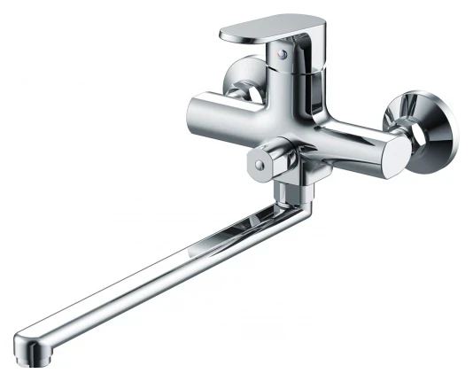 Смеситель для ванны Bravat Pure F6105161C-01A универсальный Хром латунь на стену