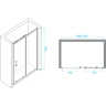 Душевая дверь RGW Passage PA-14 G 150 41081415-16 профиль Золото стекло прозрачное