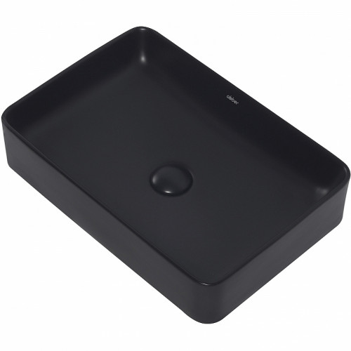 Раковина-чаша Abber Rechteck 51 AC2207MB Черная матовая фаянс накладная
