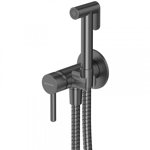 Гигиенический душ со смесителем Whitecross Y gunmetal SYSYBI2GM Оружейная сталь латунь встраиваемый