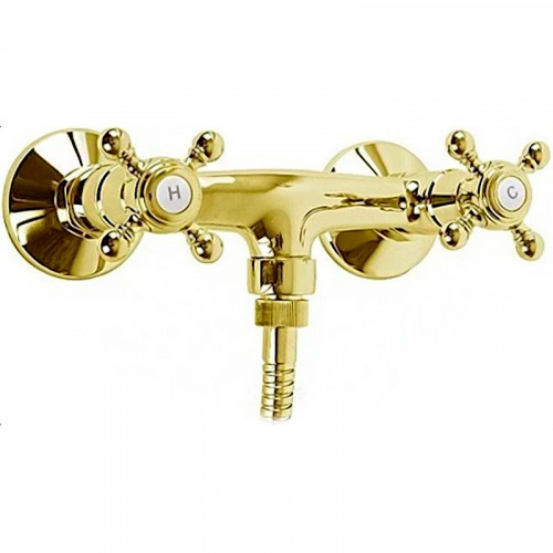 Смеситель для душа Cezares Golf GOLF-DS-03/24 Золото 24 карат латунь на стену
