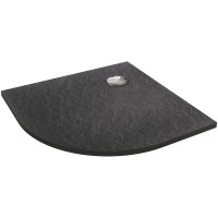 Душевой поддон из искусственного камня Jacob Delafon Tolbiac 90x90 E6D329RU-NGM Черный матовый