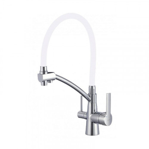 Смеситель для кухни Savol S-L1805-02 цвет Хром Белый