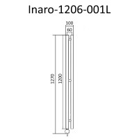 Электрический полотенцесушитель Маргроид Inaro 1270x60 Inaro-1206-001L левый Хром нержавеющая сталь
