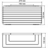 Полка корзина WasserKRAFT K-71133 Хром