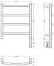 Электрический полотенцесушитель Сунержа Галант 3.1 50x40 022-6001-5040 цвет Матовая шампань